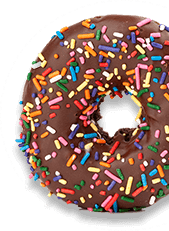 Doughnut with sprinkles