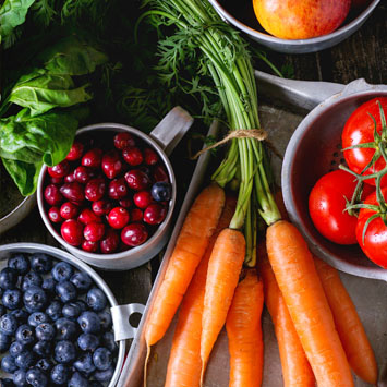 Fruits and vegetables