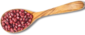 Beans in spoon